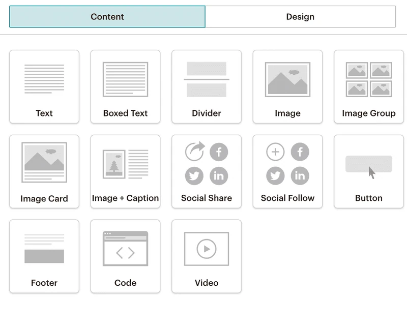 szablony mailchimp