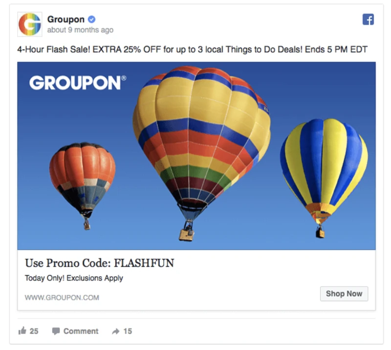 Распродажа Groupon