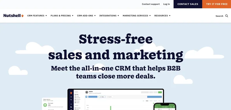 Nutshell CRM-Startseite