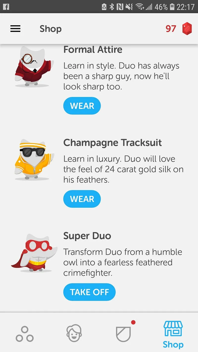 duolingo shop