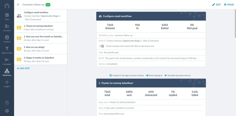 استطلاع آراء العملاء المحتملين للوكالة بسهولة باستخدام Salesflare