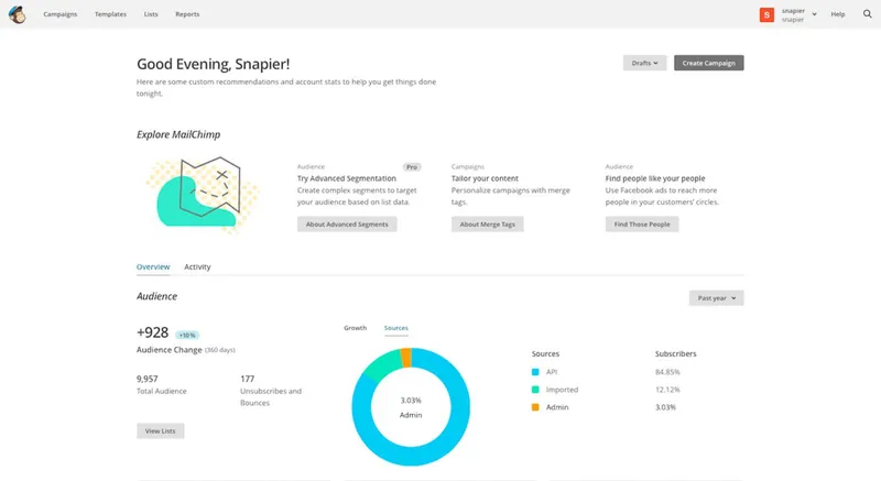 Mailchimp لتوليد العملاء المحتملين