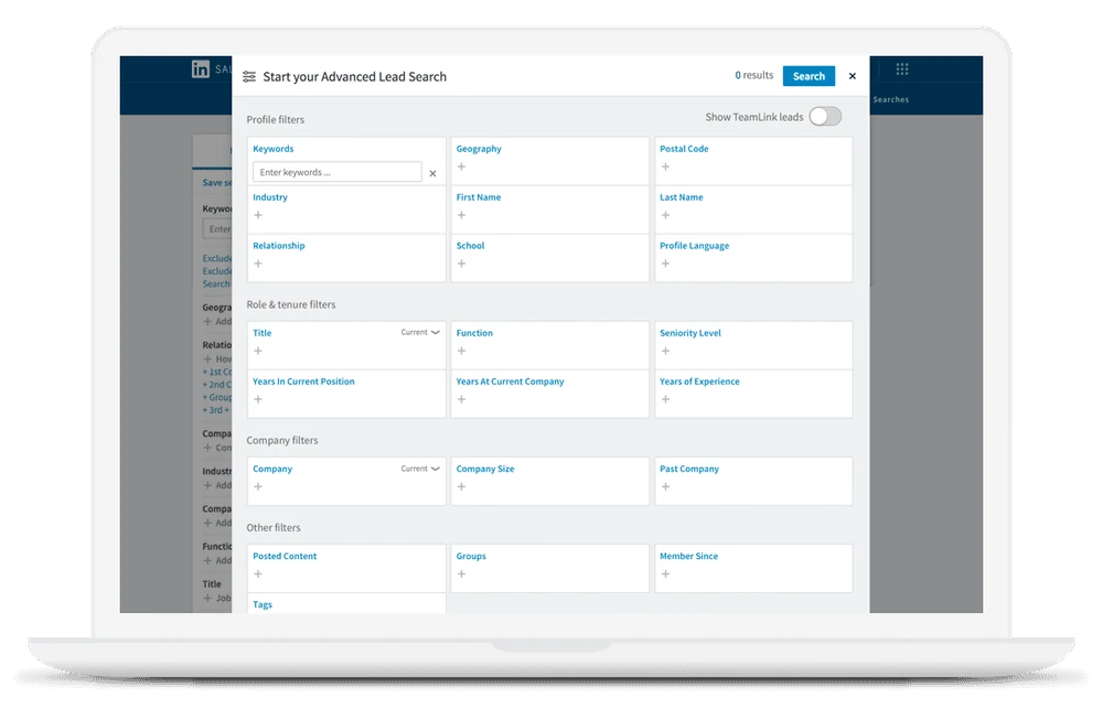 building lead list on linkedin sales navigator 2