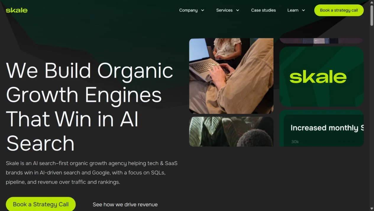 Skale homepage