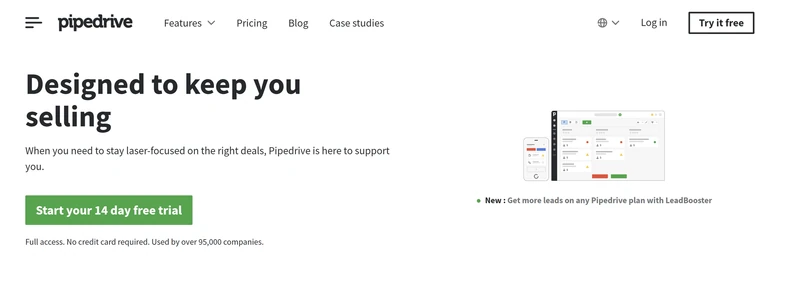 Pipedrive to CRM skoncentrowany na sprzedaży, z którego korzysta wiele firm konsultingowych