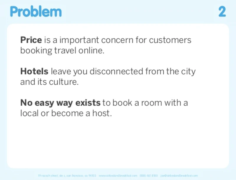 AirBnB pitch deck