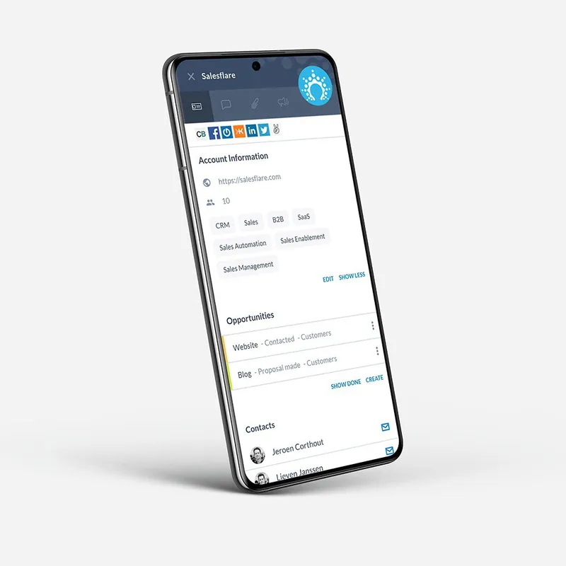 porta il tuo CRM con te grazie a un’app mobile completa