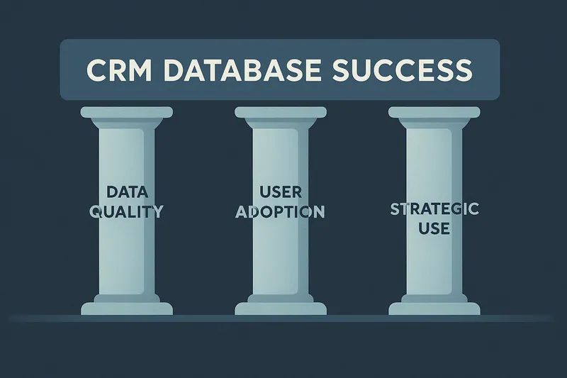 CRM 데이터베이스 성공의 핵심 축