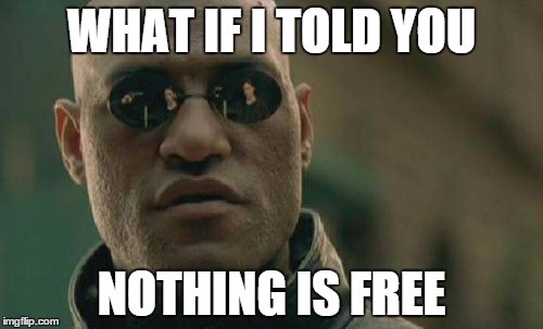 What if I told you nothing is free
