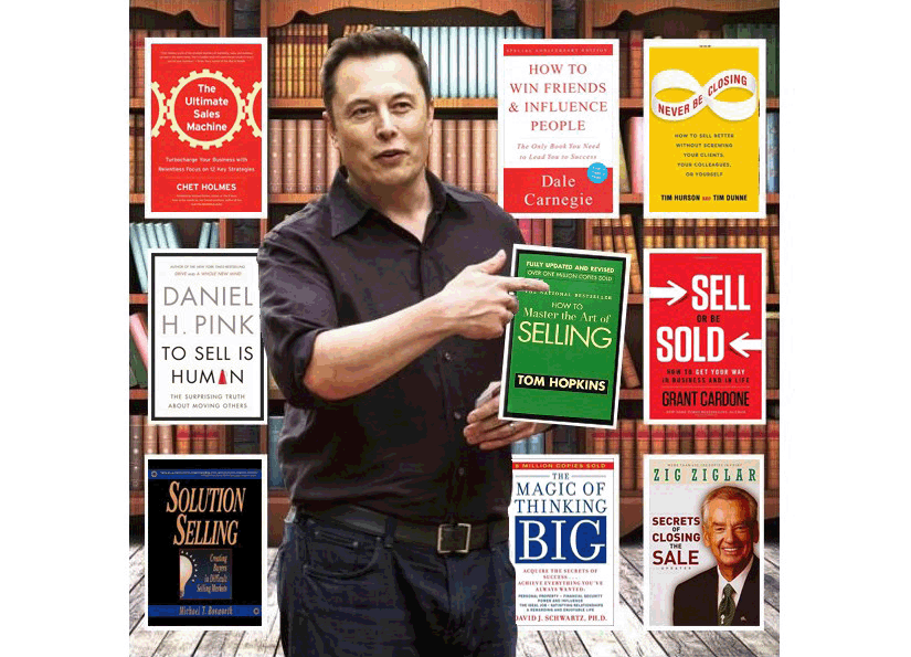 The 20 Best Sales Books Elon Musk Is Probably Reading 😏