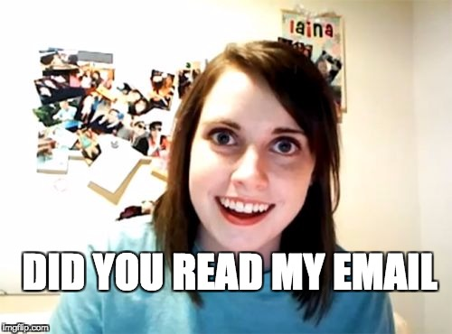 did you read my email?
