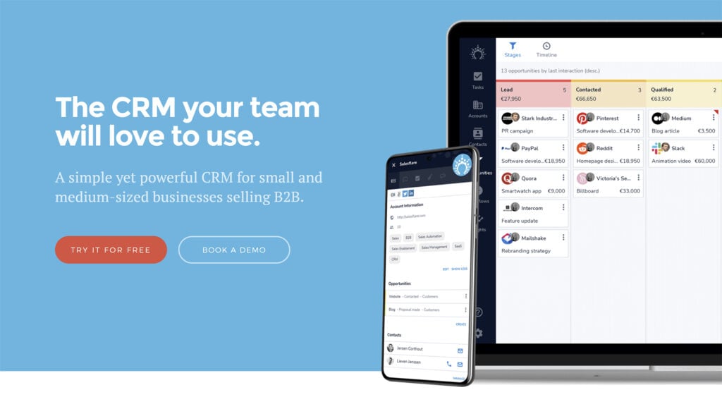 Salesflare - the best sales tool